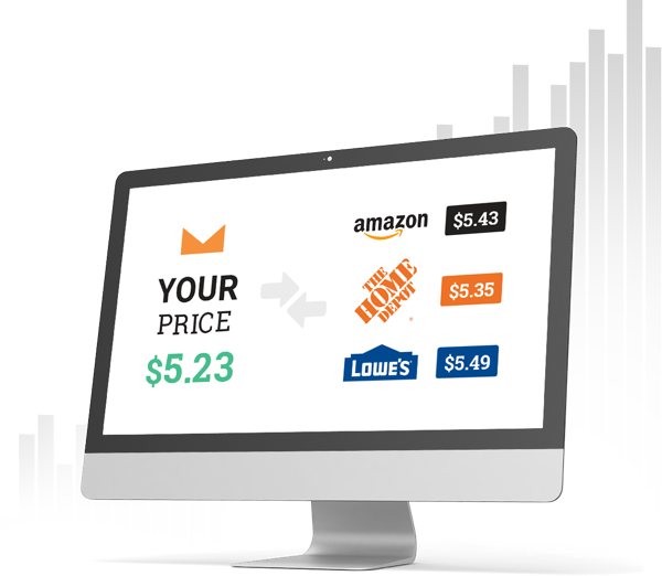 Price compare your product pricing to other major retailers using the Price Comparison tool